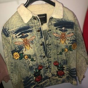 Gucci Style Jean Jacket
